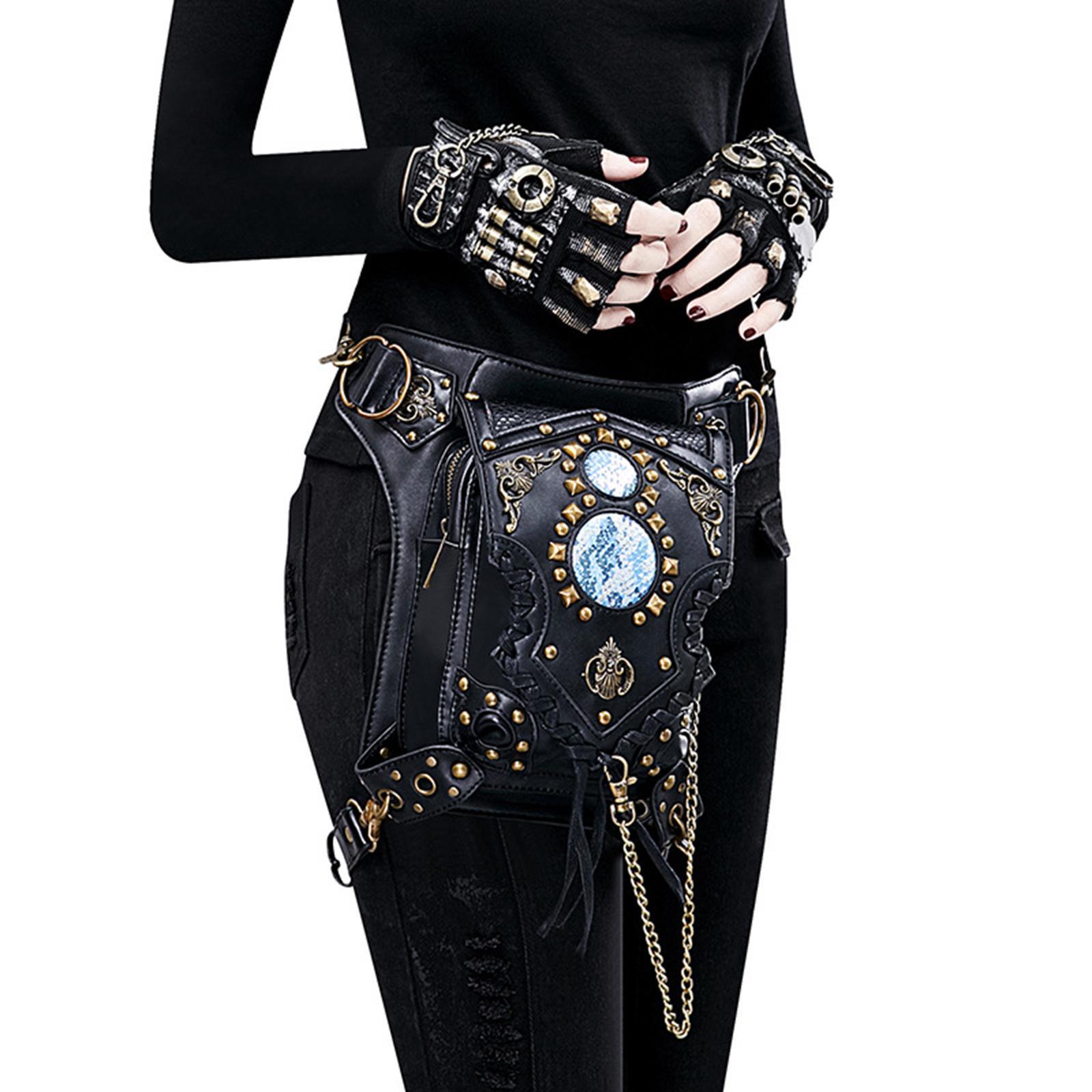 Crossbody Bags Steampunk Waist Bag Fanny Pack Adjustable Strap Women Men Fashion Waist Thigh Bag for Commuting Outdoor Camping