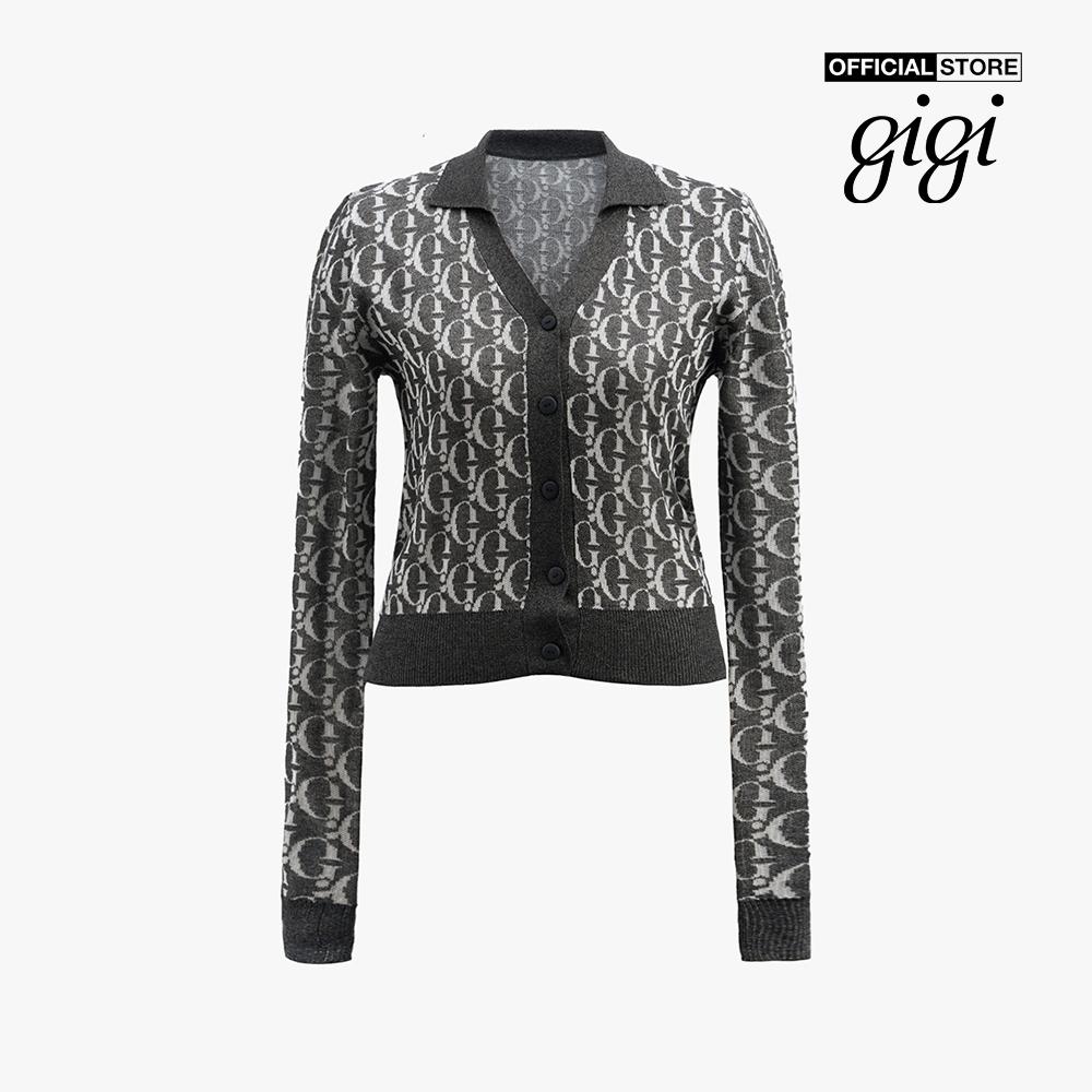 GIGI - Áo khoác cardigan cổ gập phối nút cài thanh lịch G1304K222715