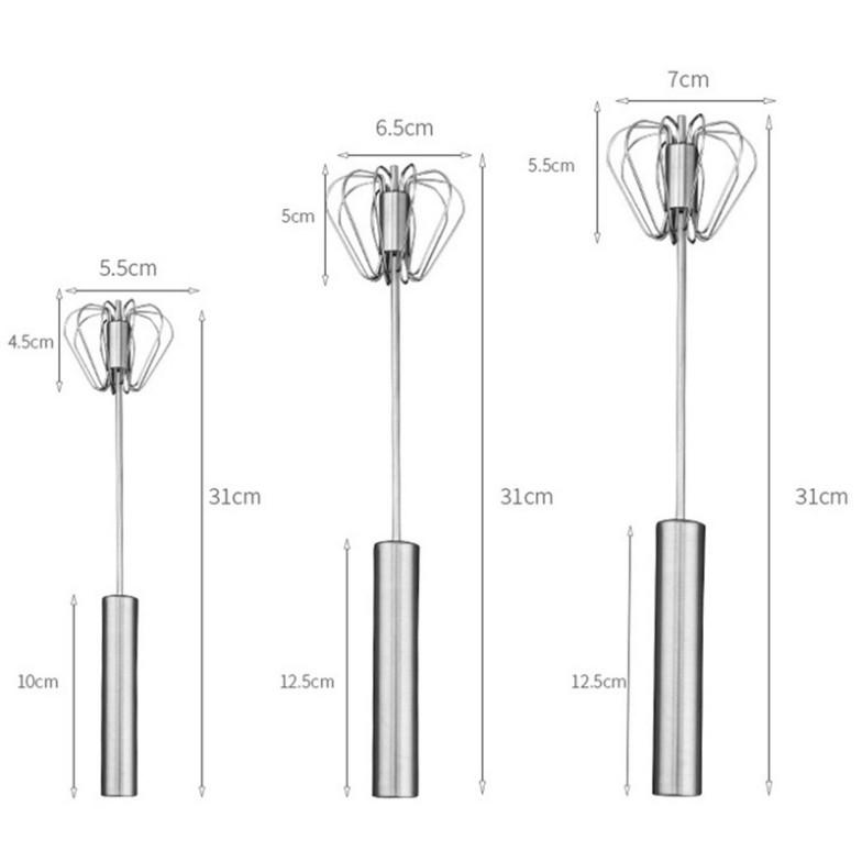 Cây Đánh Trứng Cầm Tay Bằng Thép Không Gỉ Chất lượng Cao