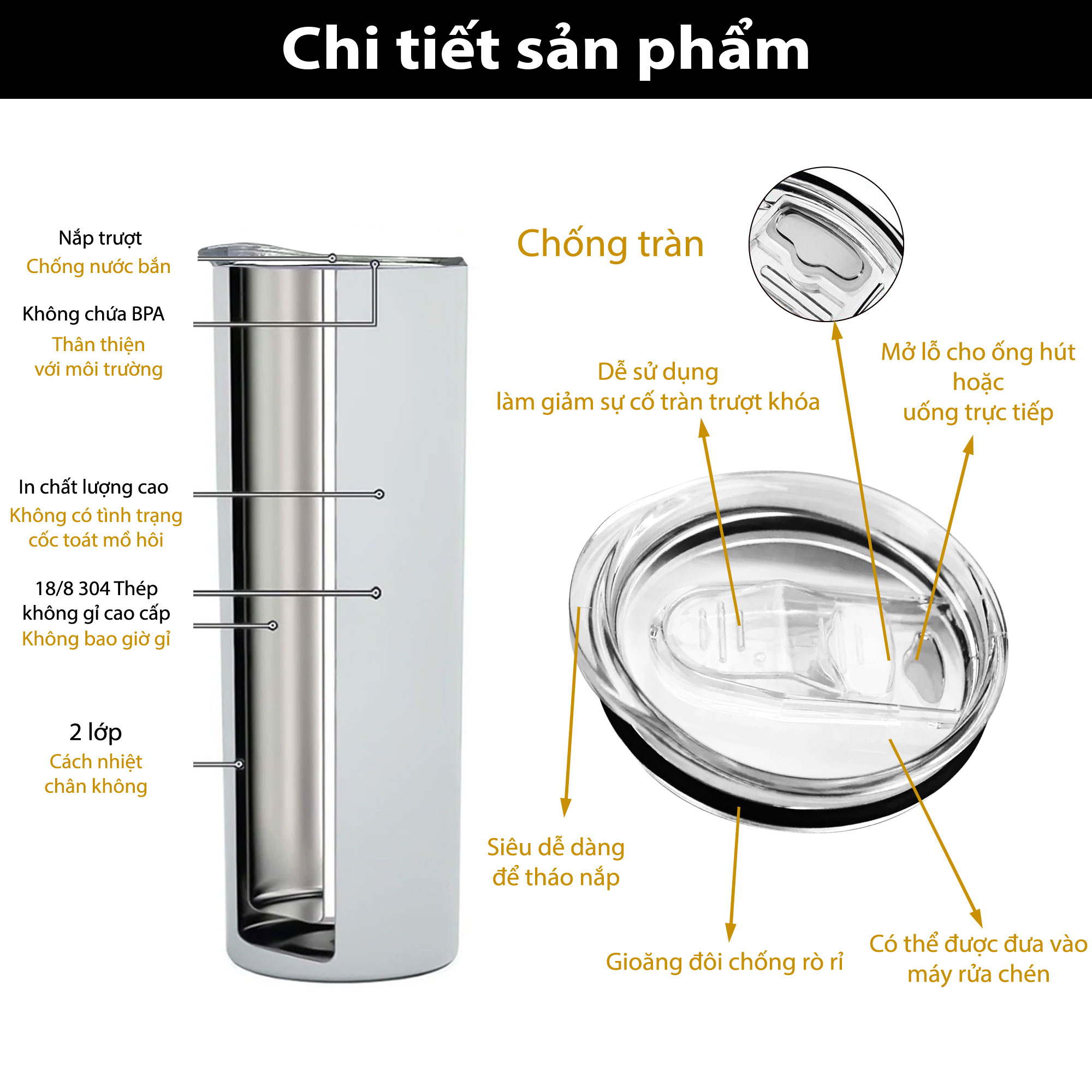 Bình Giữ Nhiệt In Hình Gấu Hồng - Cốc Giữ Nhiệt Gấu Hồng - Bình Nước 2 Lớp Thép Không Gỉ SUS 304 - 600ml