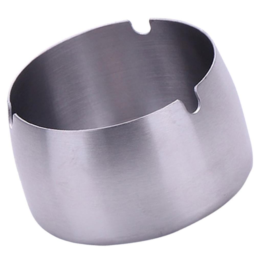 Windproof Ashtray Stainless Steel Cigar Ash Tray for Home Office