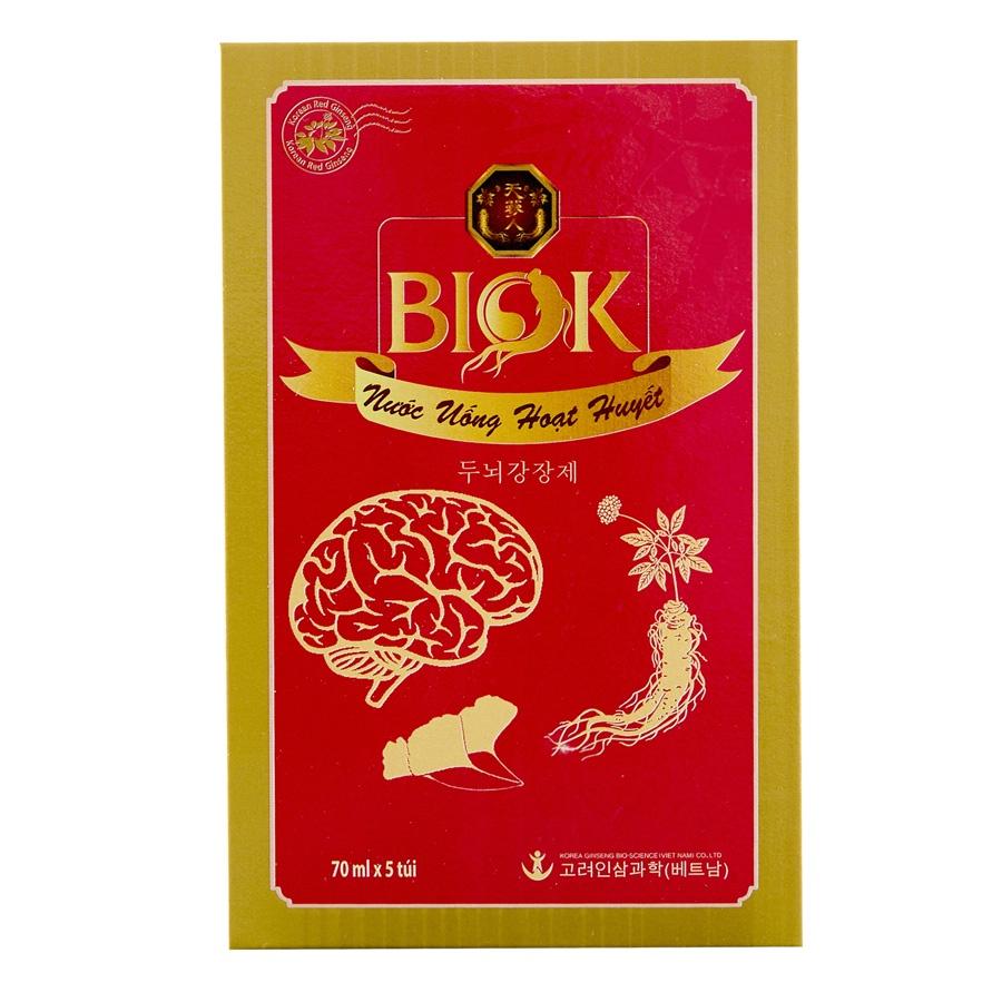 Nước Uống Hoạt Huyết Dưỡng Não BIOK, Giúp Tăng Cường Tuần Hoàn Máu Não