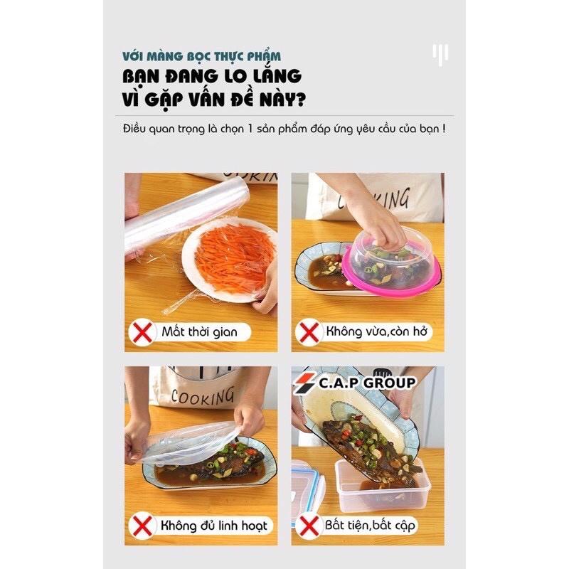 Màng Bọc Thực Phẩm Có Chun Co Dãn Tái Sử Dụng