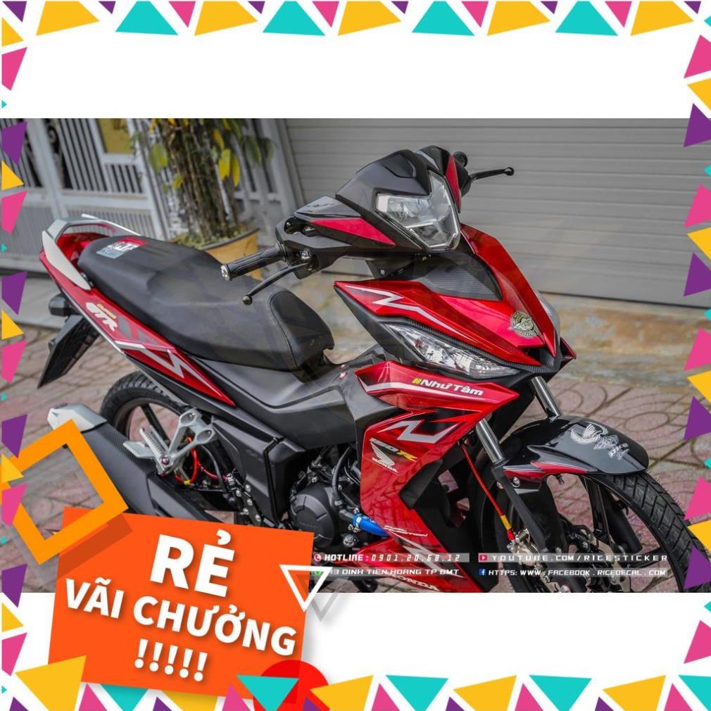 Tem Rời Winner V1 Mẫu Chữ GTR 150R Đỏ Đen