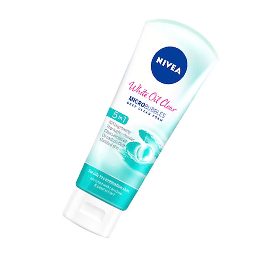 Bộ 2 Sữa Rửa Mặt NIVEA White Oil Clear trắng da sạch nhờn