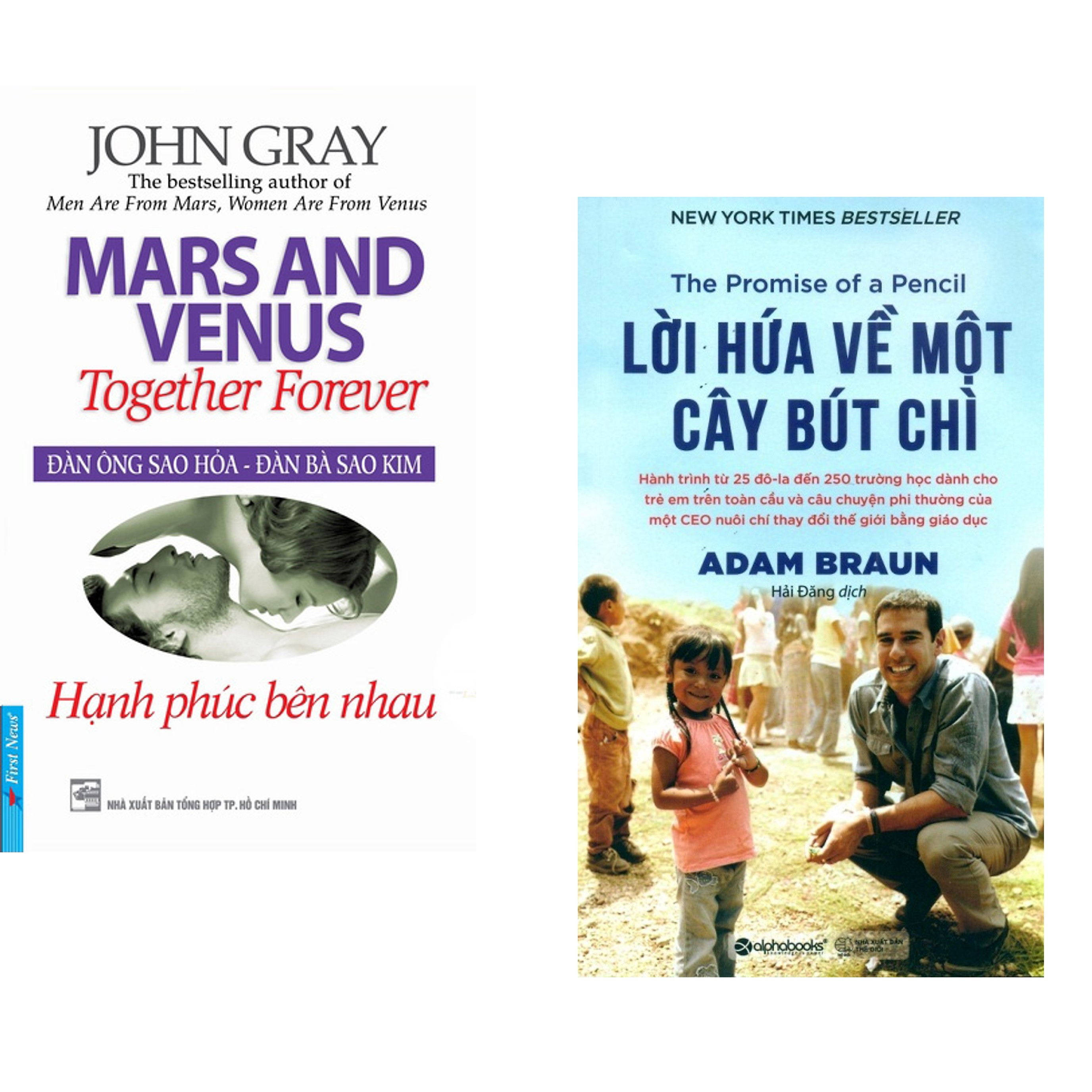 Combo 2 cuốn sách: Đàn Ông Sao Hỏa - Đàn Bà Sao Kim + Lời hứa về một cây bút chì