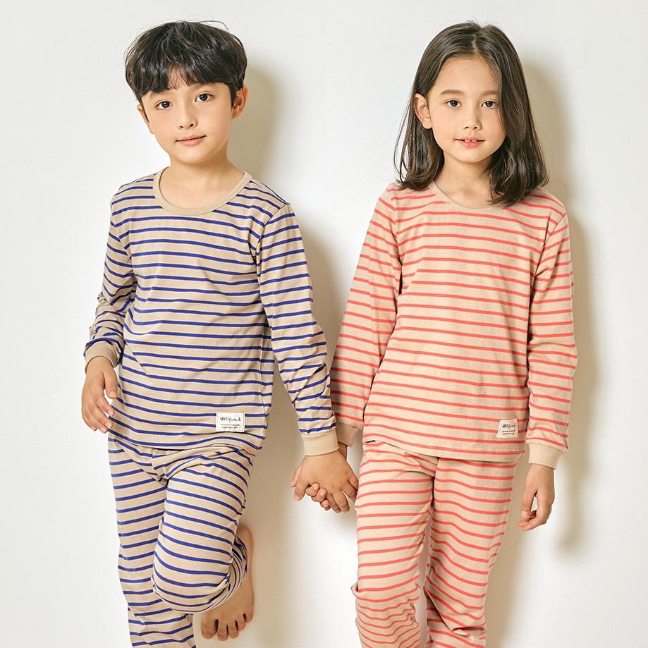 Bộ đồ dài tay mặc nhà cotton mịn cho bé gái U1006 - Unifriend Hàn Quốc, Cotton Organic