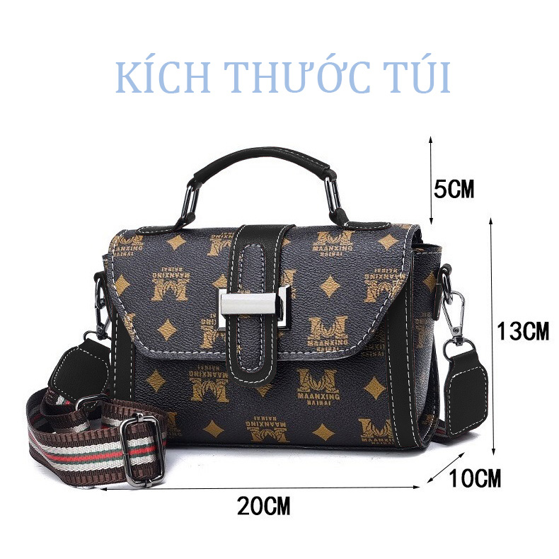 Túi Đeo Chéo Phong Cách T115 Màu Đen