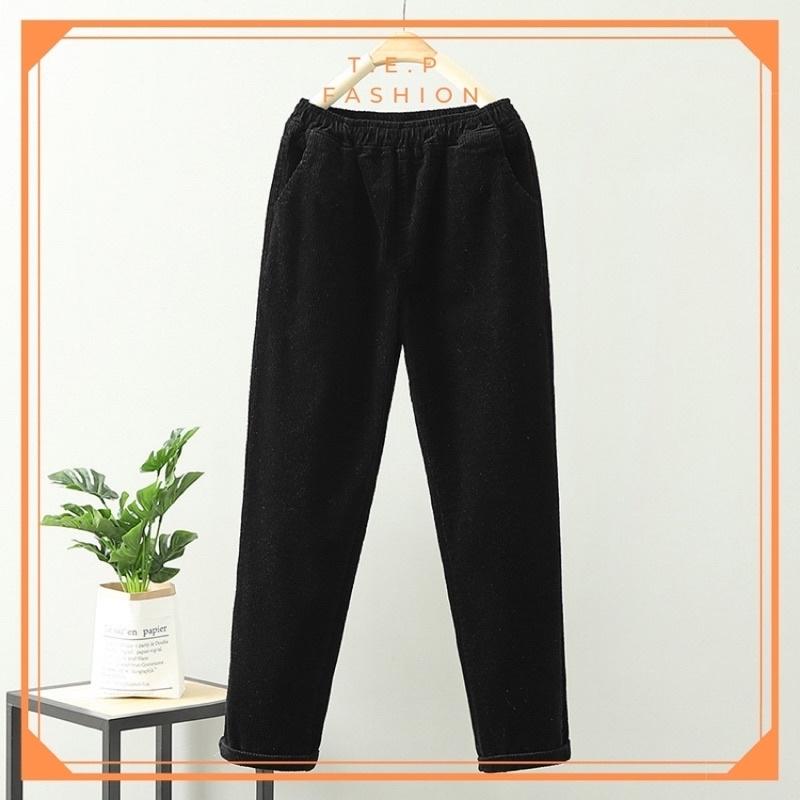 Quần Nhung Baggy Cạp Chun Kiểu dáng Hàn Quốc cho Nữ m098 Tep Fashion BAGGY-NHUNG02