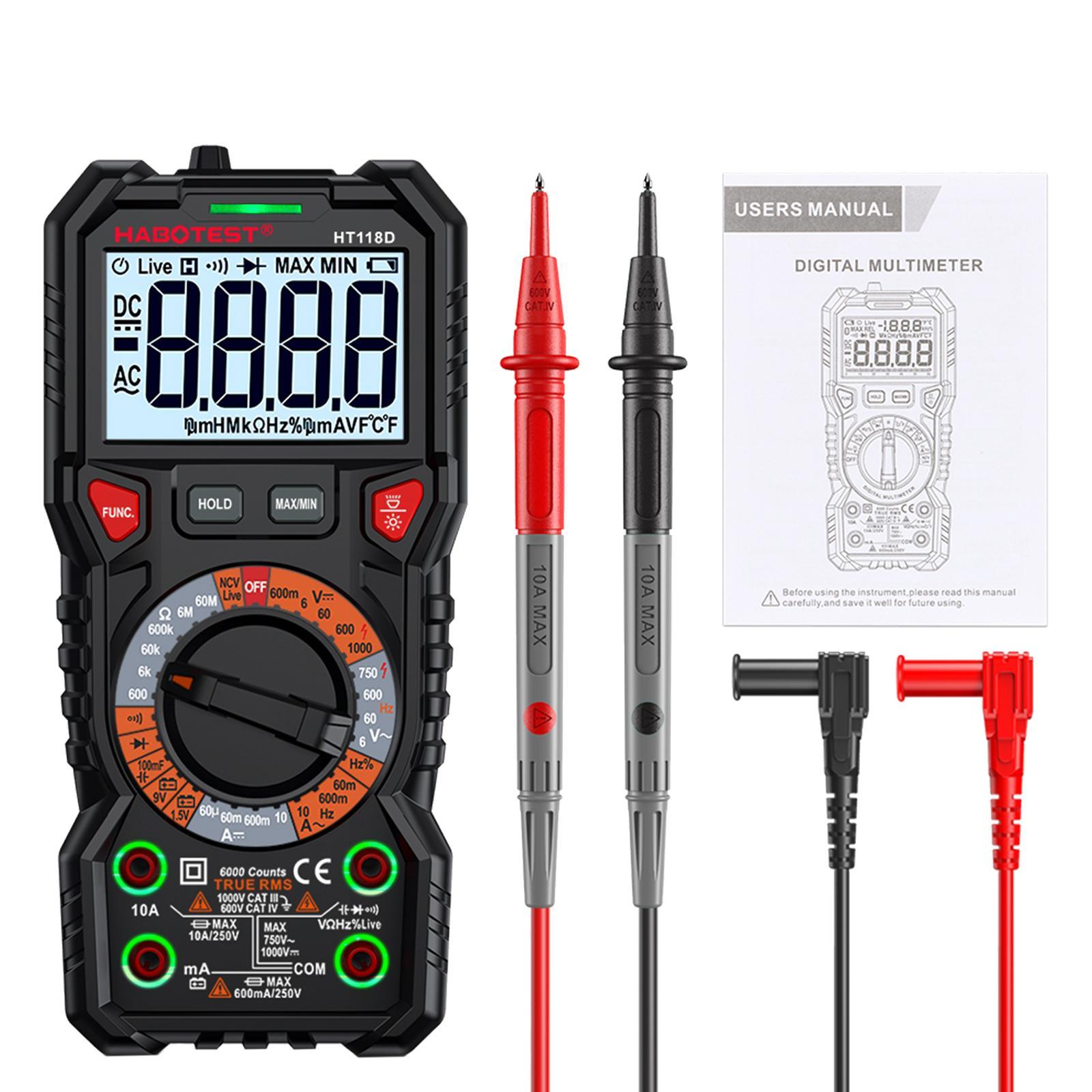 Multifunction Digital Tester Handheld Digital Meter for DC Voltage Circuit Board Test