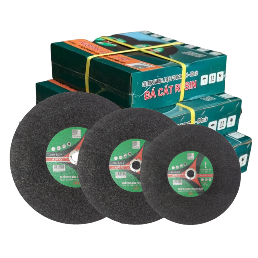 (Combo 5 Viên) Đá Cắt Sắt Resin Đen 300 x 3 x 25.4mm Cắt Sắc Bén, Bền Bỉ, Ít Hao Mòn Và Độ Chính Xác Hoàn Hảo | TOPWIN Official Store