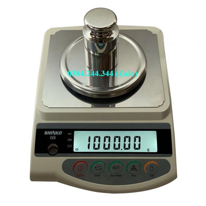 Cân điện tử kỹ thuật 2 số lẻ, Shinko GS 3200g/0.01g độ nhạy cao dùng cân vàng, mủ cao su, hóa chất, thí nghiệm