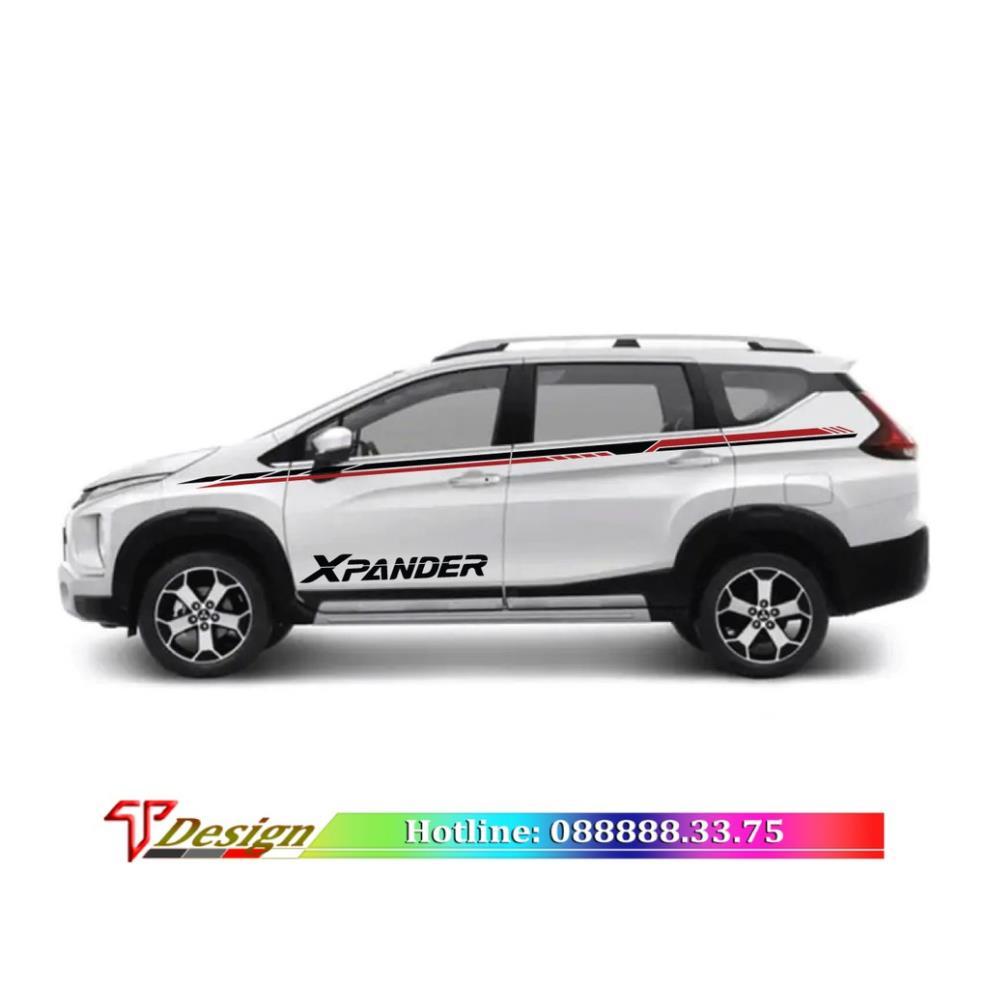 Decal xe, tem xe Xpander, tem xpander phong cách giá tốt nhất WRAP3, KT 338x7cm