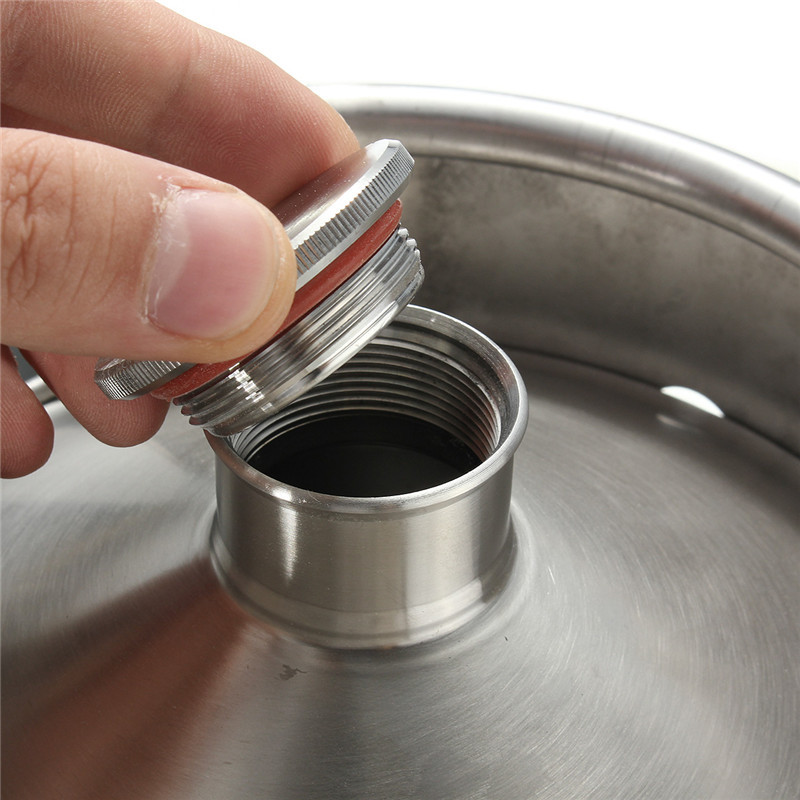 Vỏ Mini Keg Beer Inox 304 8L kèm nắp - Home and Garden