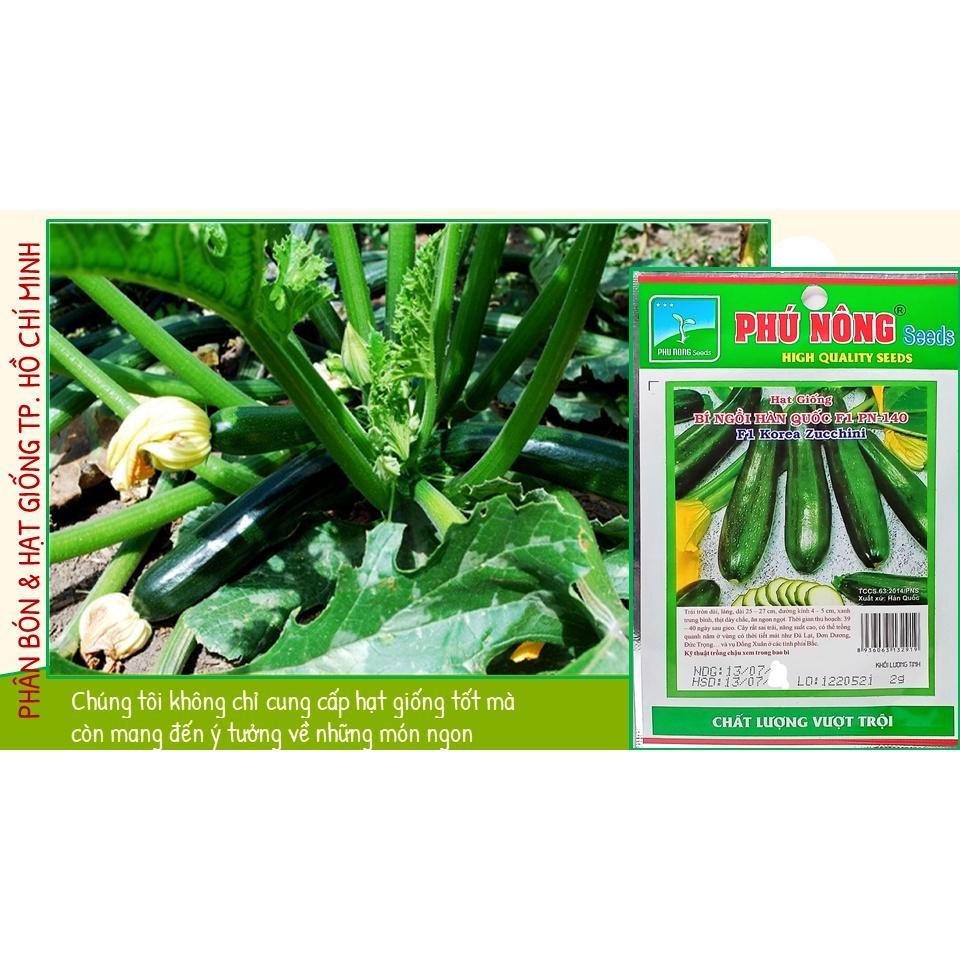 Hạt Giống Bí Ngòi Bí Ngồi Xanh Dễ Trồng - Phú Nông Seeds - Shop Phân Bón và Hạt Giống