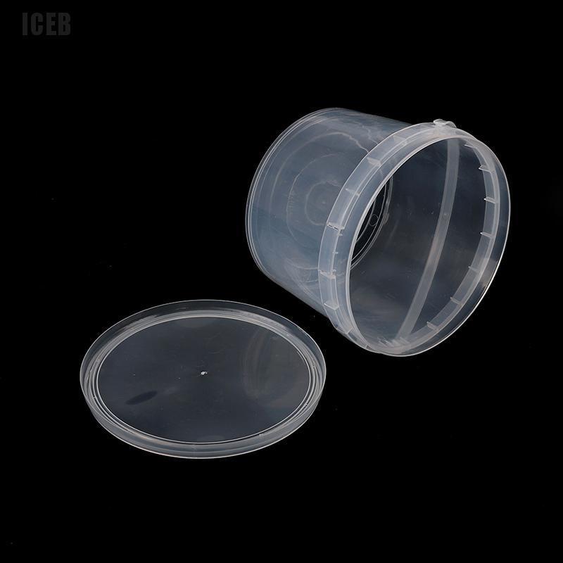 iceb 4 Litre Plastic Bucket Clear Storage Food Home Brew Arts and Crafts Kitchen