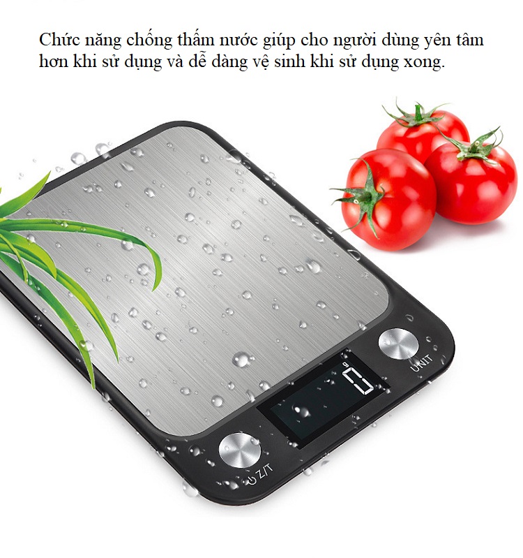 Cân điện tử nhà bếp phím cảm ứng sai số 1g