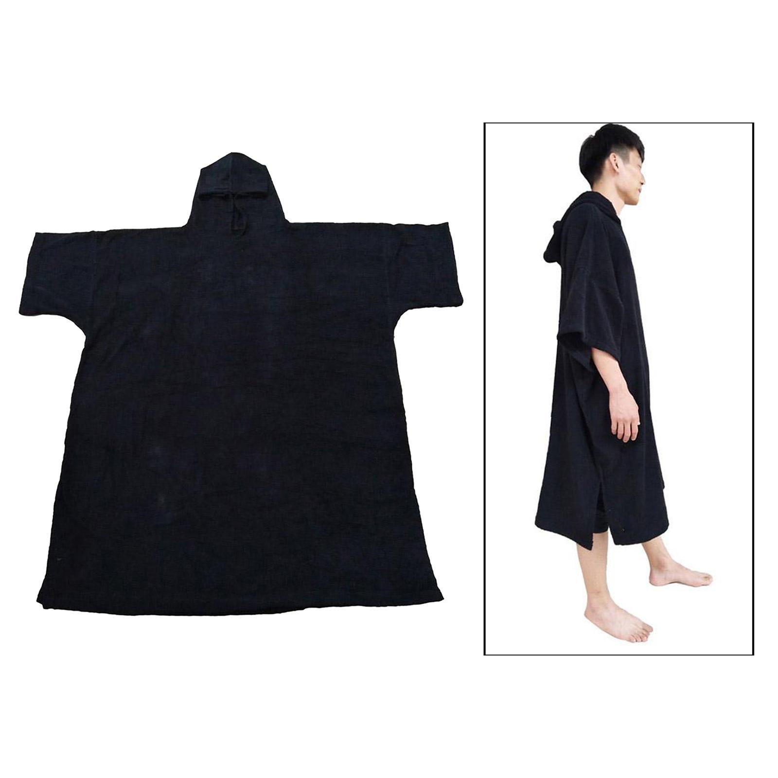 Unisex Changing Drying Coat Robe Towel Surf Poncho Swim Wetsuit