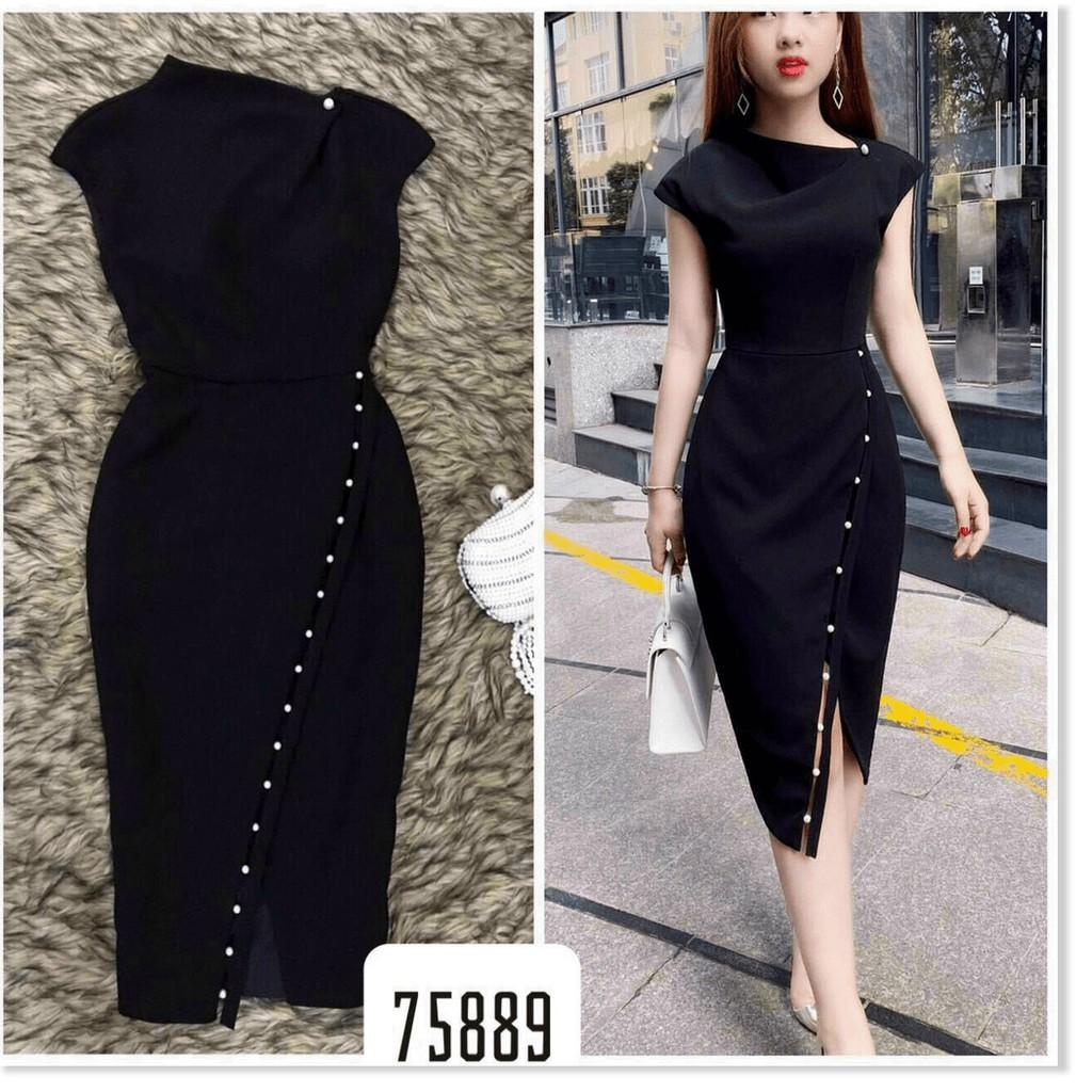 ĐẦM UMI ĐÍNH CƯỜM 2 MÀU XINH XẮN,HỌA TIẾT TRƠN NHƯNG KHÔNG KÉM PHẦN SANG TRỌNG LANA FASHION