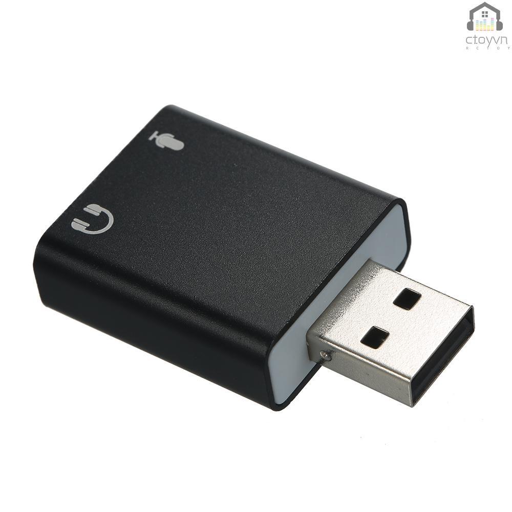 Thẻ âm thanh mở rộng USB 7.1 sang 3.5mm cho PC Laptop