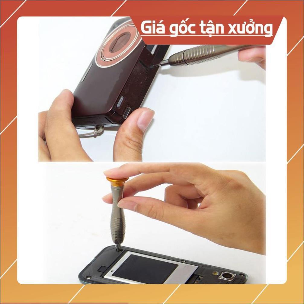 Phượt thủ Bộ tua vít đa năng sửa chữa điện thoại screwdriver 25 đầu bóp da Chammart