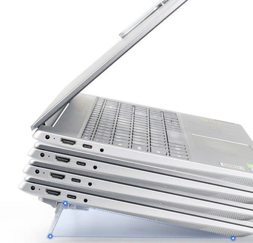 Giá Đỡ Laptop Hợp Kim Có Thể Gập Lại, Chống Trượt, Nâng Điều Chỉnh Laptop