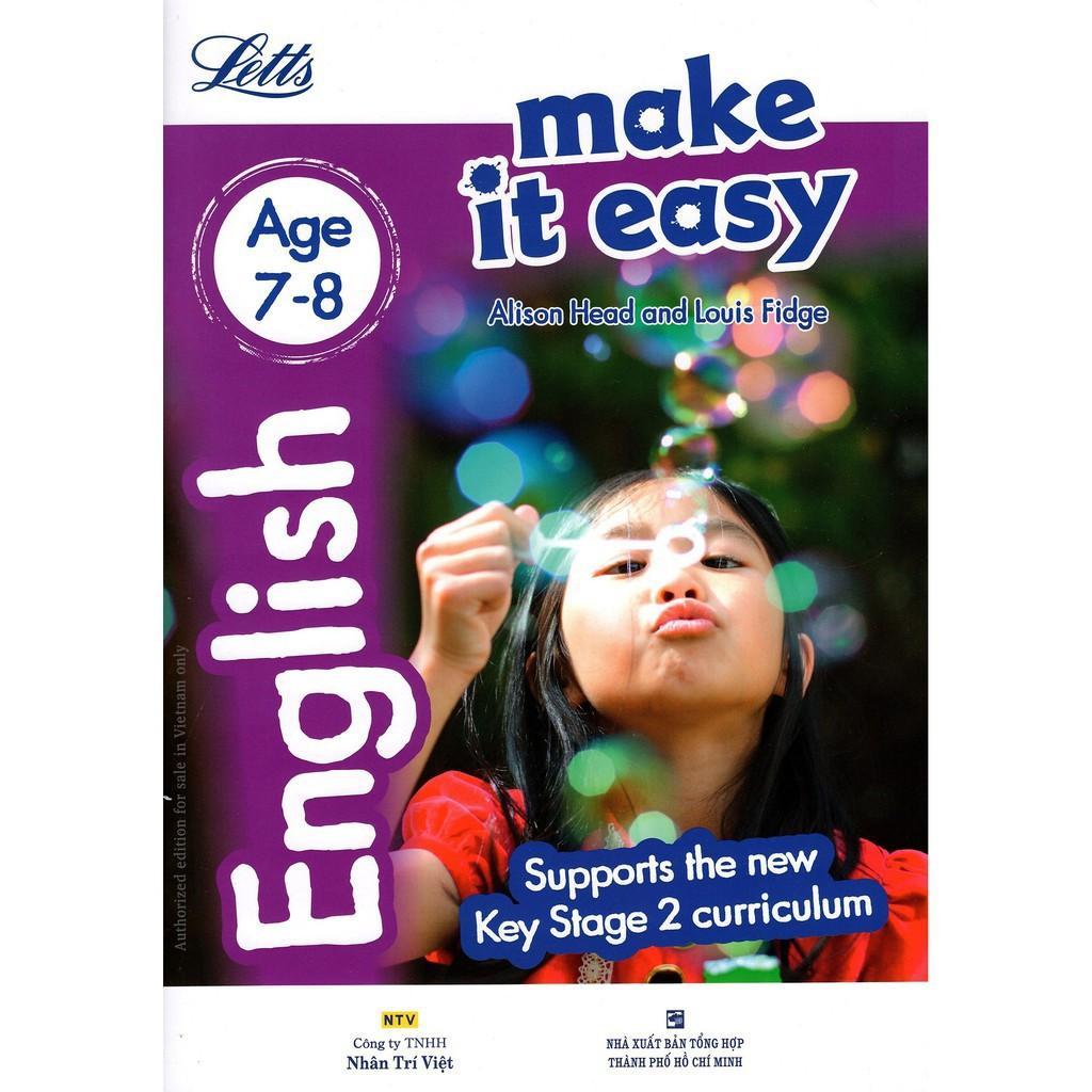 Sách - Letts Make It Easy - English (Age 7-8) - Nhân Trí Việt