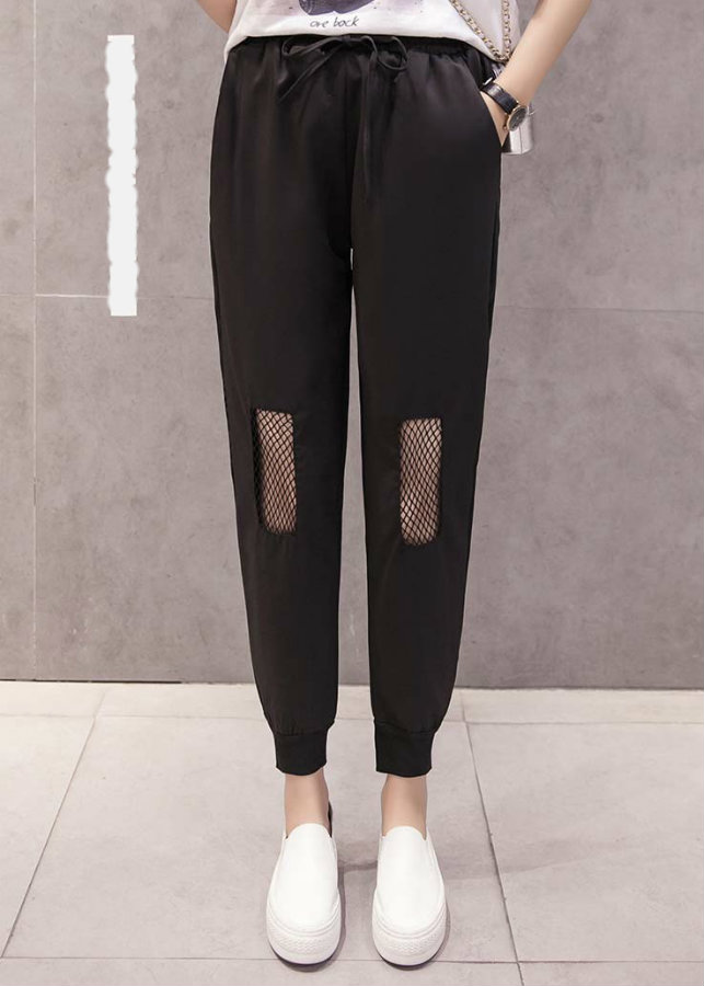 Quần sweatpants rách phối lưới Mã: QD1926