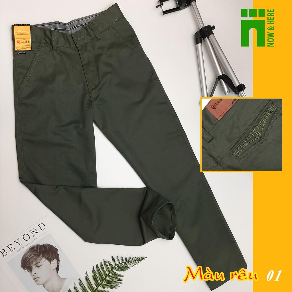 Quần kaki nam dài ống suông, nhiều màu, size từ 43kg đến 80kg đều có - NH Shop