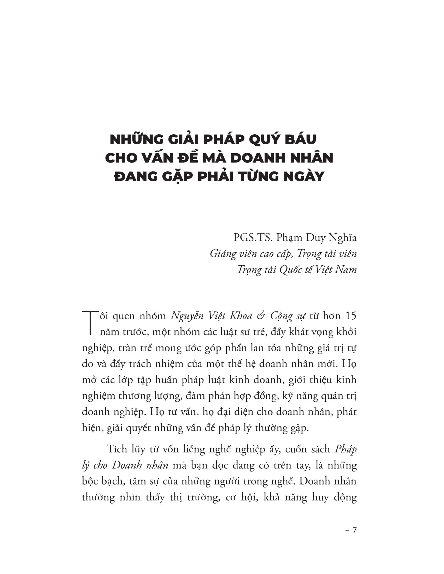 Sách - Pháp Lý Cho Doanh Nhân - Bảo Vệ Tài Sản - Giữ Gìn Danh Tiếng - Phát Triển Bền Vững