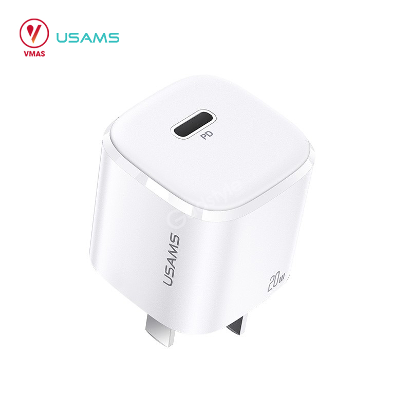 Củ sạc nhanh 20W mini USAMS US-CC123 T36, hàng chính hãng