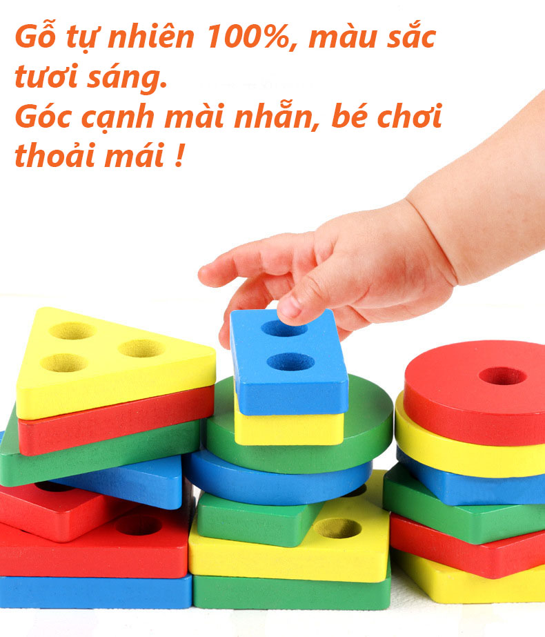 Đồ chơi thả hình thông minh 25 khối