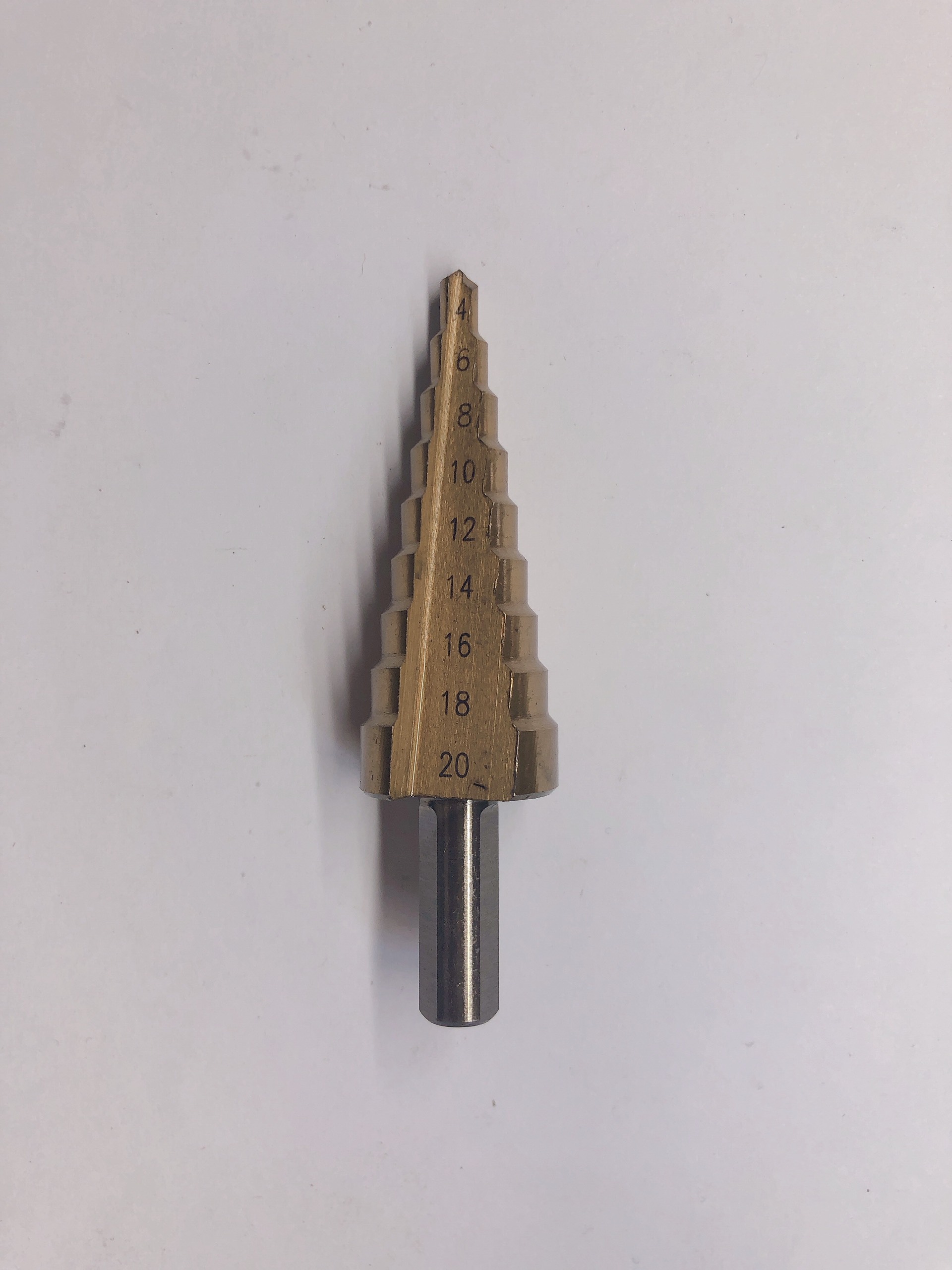 Mũi khoan bước tháp titanium 4-20mm, khoan sắt, khoan hợp kim