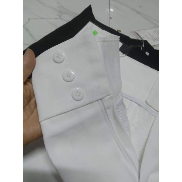 quần tây nữ công sở dáng baggy vải tuyết mưa cạp bản to 3 cúc lưng cao