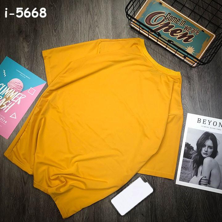 Áo Thun Nữ Tay Lỡ Logo Xương Rồng