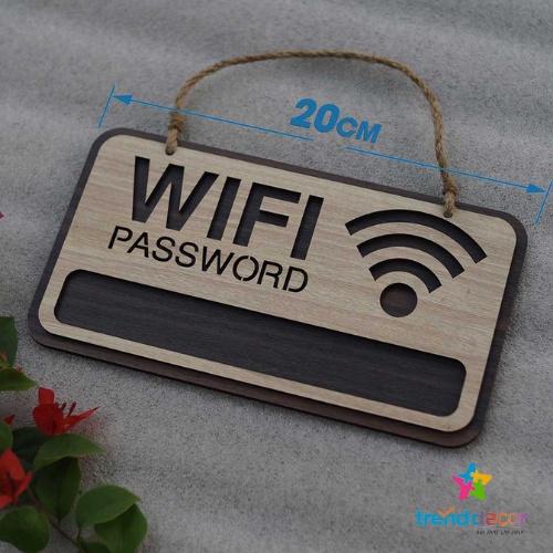 Bảng Gỗ Decor Treo Tường Trang Trí Wifi