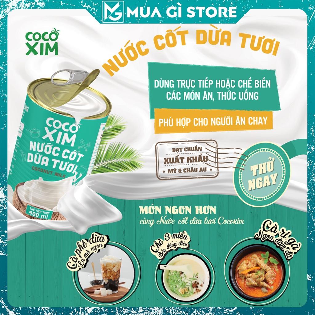 Nước cốt dừa tươi Cocoxim dung tích 400ml/Hộp, Giao hỏa tốc Hà Nội