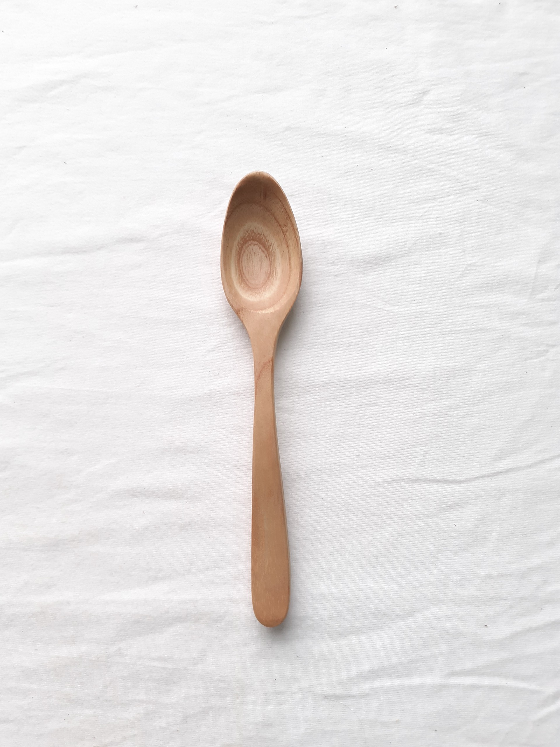 Bộ 6 thìa uống sinh tố, cafe GỖ TẦN BÌ cỡ vừa 14.5 cm x 2 cm