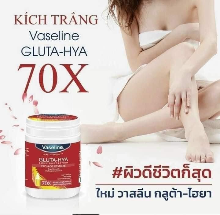 Kem kích trắng da Vaseline ngày và đêm Thái Lan hộp 200gram-3 màu( không xuất hóa đơn đỏ- không có tem phụ)