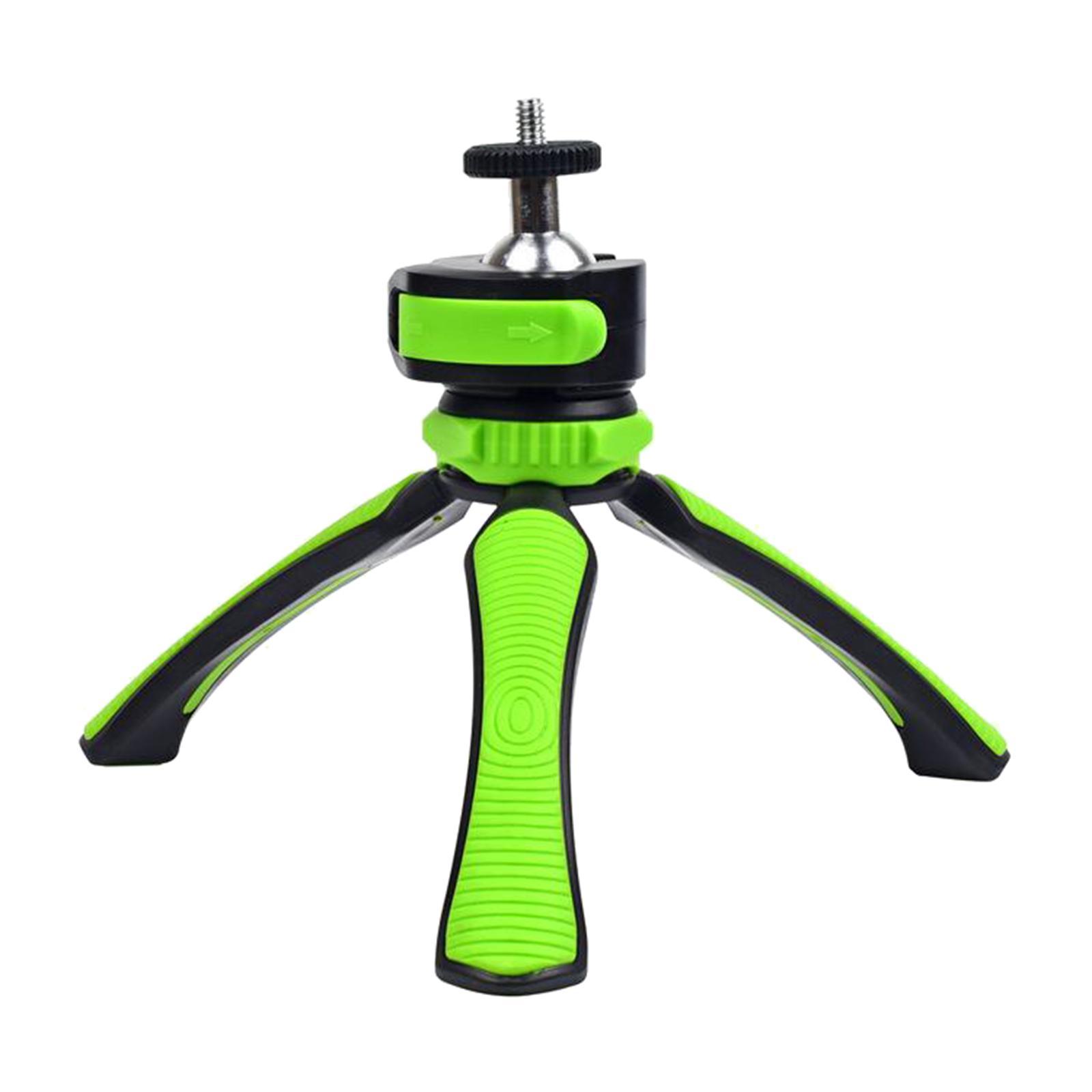 Portable Mini Tripod Camera Desk Tripod Mount Holder Table Stand Green