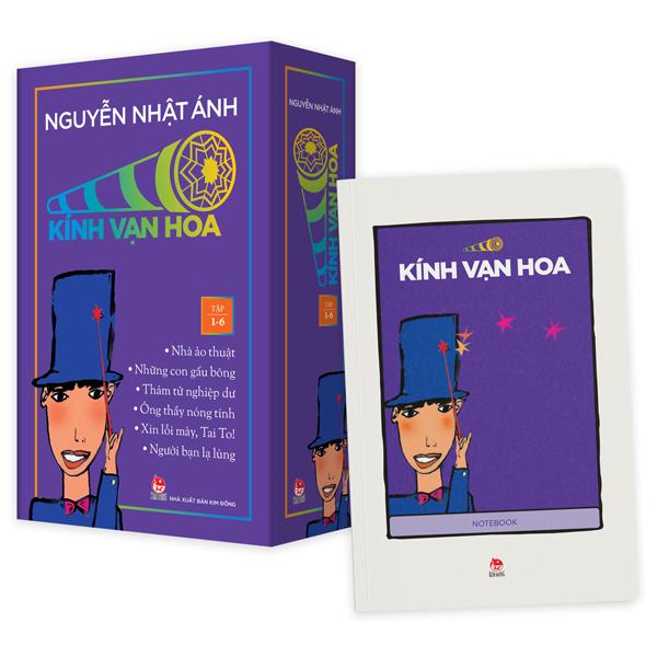 Sách - Boxset Kính Vạn Hoa - Bộ Kỉ Niệm 30 Năm: Tập 1 - 6 (Hộp 6 Tập) - Tặng Kèm Sổ Tay Kính Vạn Hoa