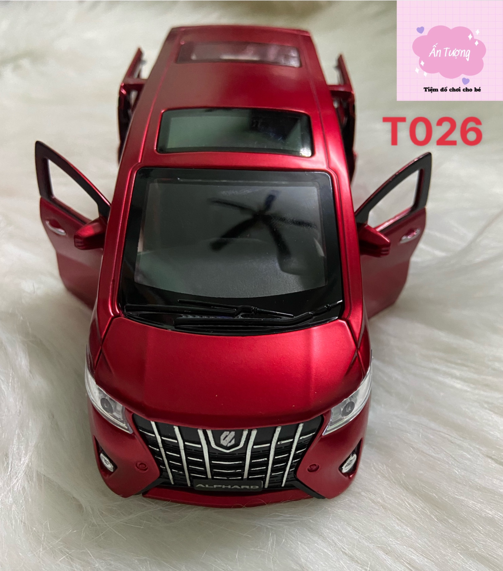 Xe mô hình 1:32 Xe ô tô Toyota Alphard Luxury hãng Jlaye Model có đèn , âm thanh