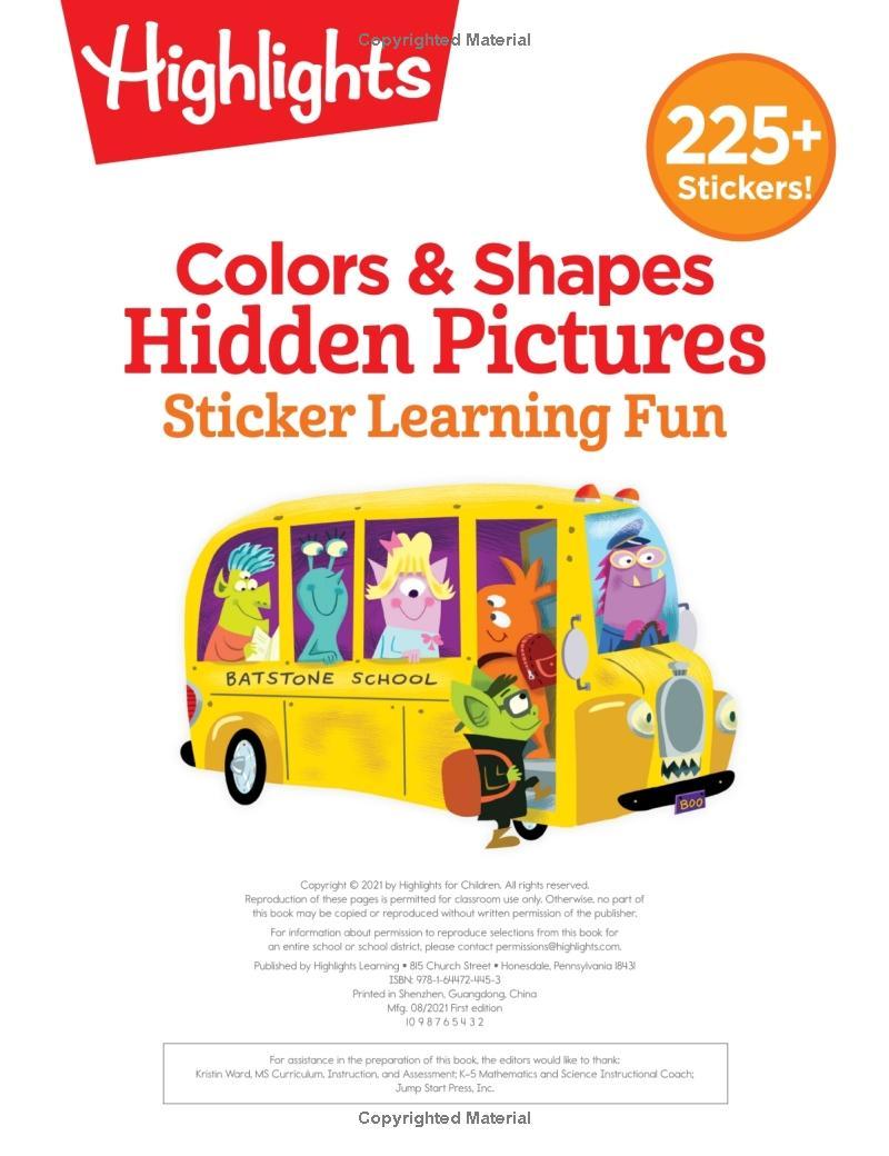 Colors &amp; Shapes: Hidden Pictures - Sticker Learning Fun