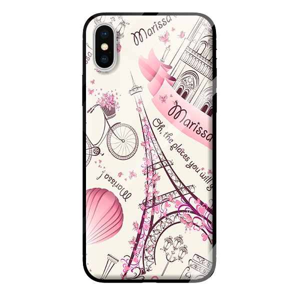 Ốp kính cường lực cho iPhone X nền 014 - Hàng chính hãng