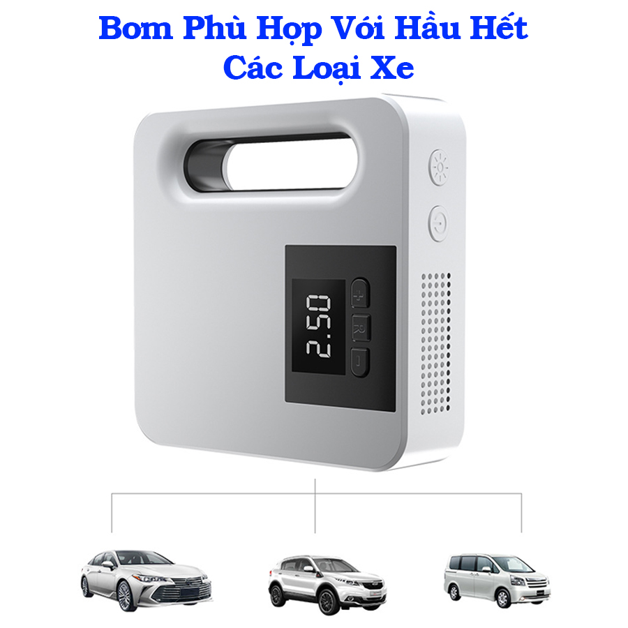 Bơm Lốp Ô Tô, Máy Bơm Xe Hơi, Bơm Lốp Điện Tử Tự Động Ngắt - CAR44