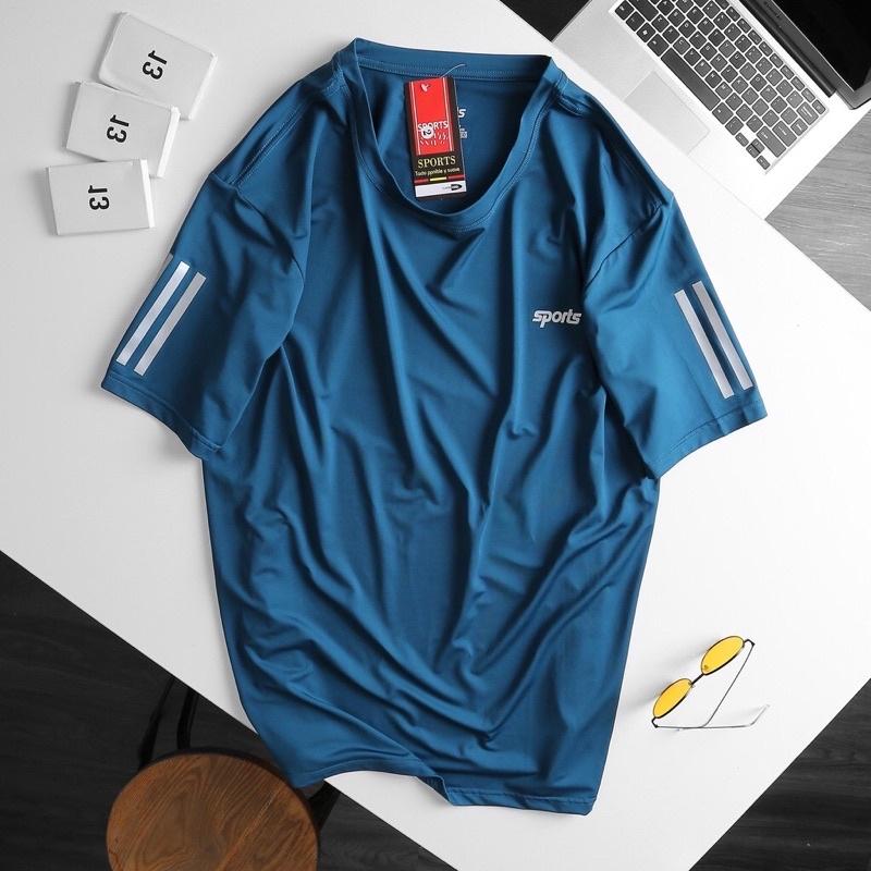 Áo thun nam 3 sọc màu đen big size
