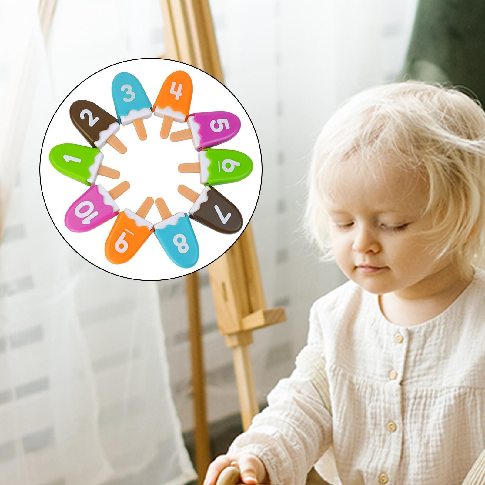 10x Number Matching Game Early Developmental Toys for Unisex Children