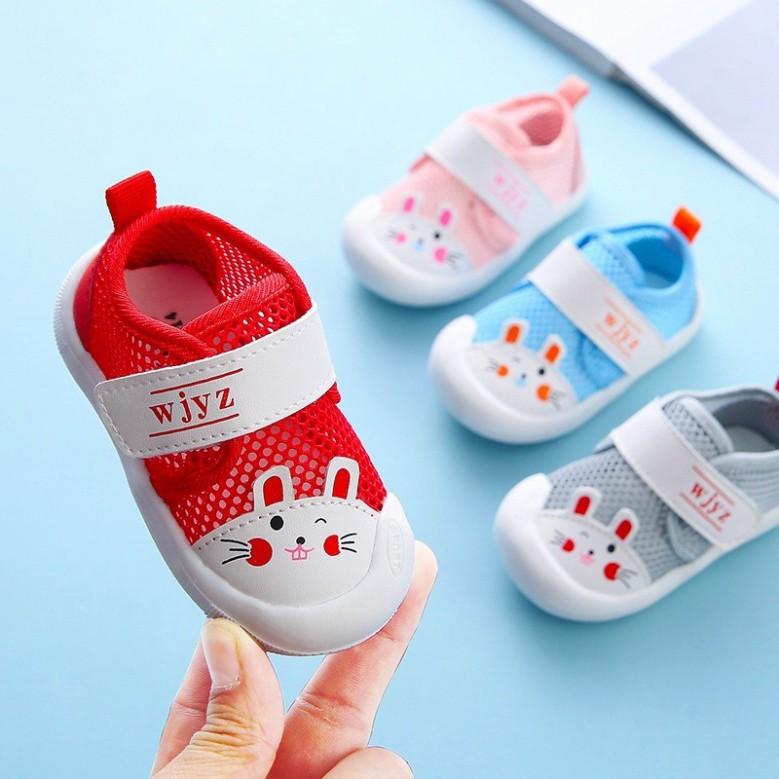 Kids_mart:Giày lưới thoáng khí chống trượt cho bé tập đi