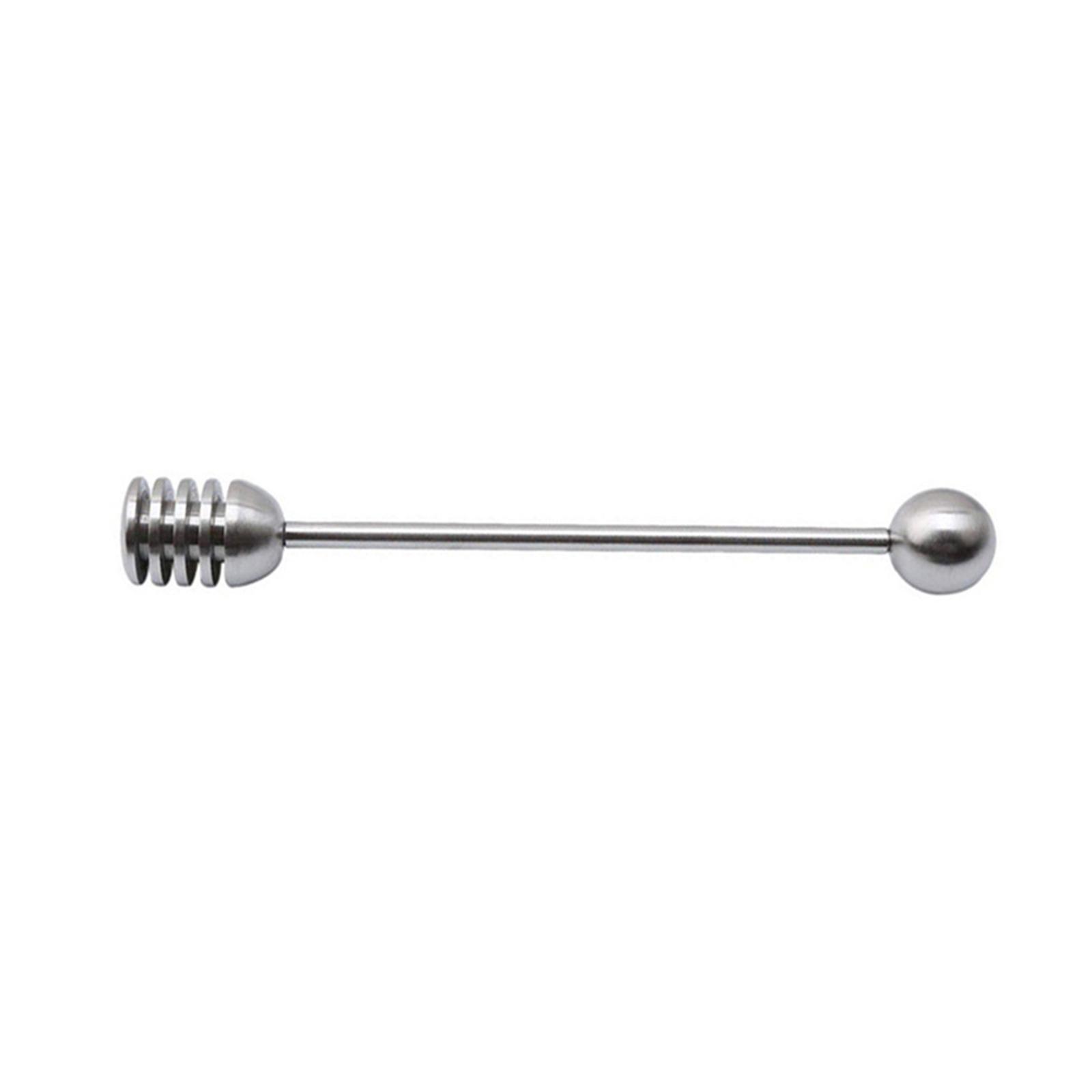 Stainless Steel Honey Dipper Rod Comfortable Grip Kitchen Utensils Anti Rust