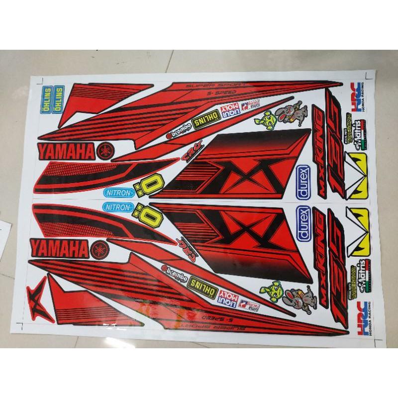 Tem exciter 135 mxking đỏ đen